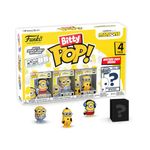 Funko Bitty Pop!: Minions Mini Collectible Toys 4-Pack - Roller Skating Stuart, Pajama Bob, Kung Fu Kevin, & Mystery Chase Figure (Styles May Vary)