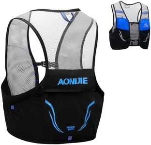 TRIWONDER Hydration Vest 5L Hydration Pack Backpack Trail Running Vest Backpack ([2.5L] Blue & Black - Vest Only, M/L - 90-102cm)