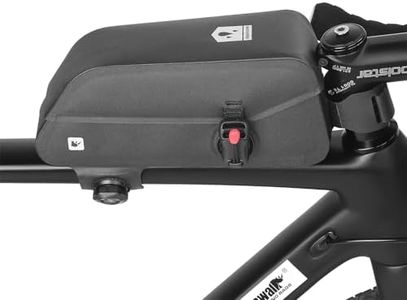 HUNTVP Top Tube Bike Bag with Magnetic Flap Waterproof Bike Frame Bag Bicycle Top Tube Bag Cycling Pouch Tools Storage Bag for Bike
