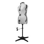 Sewing Online Adjustable Dressmakers Dummy, in Grey Polka Dot with Hem Marker, Dress Form Sizes 20 to 22 - Pin, Measure, Fit and Display your Clothes on this Tailors Dummy - 5916C