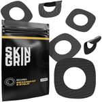 Skin Grip Adhesive Patches for Dexcom G7 & Stelo CGM with Cutout – Waterproof & Sweatproof Cover for Continuous Glucose Monitor Sensor, Stays Secure for 10-15 Days – 20 Pack, Black