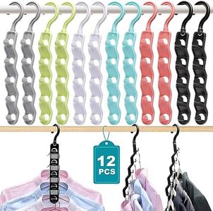 Organization and Storage Clothes Hanger,Upgraded Closet Organizers and Storage,8 Pack College Dorm Room Essentials,Sturdy Closet Organizer Home Essentials Space Saving Hangers for Thick Clothes