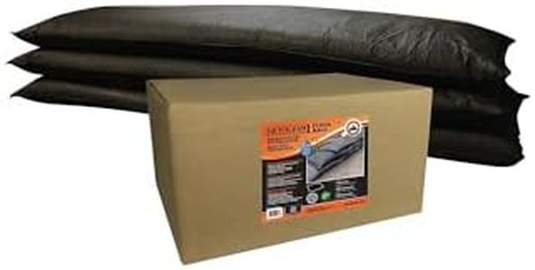 Quick Dam QD1248-25 Water-Activated Flood Bags-Jumbo Size-25/Pack, 25 Pack, Black
