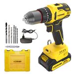 iBELL VORMIR VR BD21-38 20V Max Brushless Cordless impact Drill | 2 Modes (Drill & Impact), Dual Speed 0–450/1450 RPM, 38 Nm Torque, 10mm Chuck | Includes 2.0Ah Li-ion Battery & Fast Charger