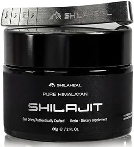 Shilajit Authentic Himalayan Shilajit Resin for Men & Women, High Fulvic Acid, Energy & Stamina, Immune Support, 85+ Trace Minerals, Lab Tested Organic Shilajit Resin, 100% Natural, 60 Grams