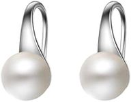 Pearl Earrings for Women,925 Sterli