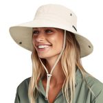 FURTALK Unisex Sun Hat for Women Men UV Protection Summer Wide Brim Packable UPF50 Hiking Fishing Cowboy Hat Beige