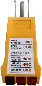 EOHELGRO Outlet Tester, Socket Tester for Standard North American AC Electrical Outlets, Receptacle Tester for Plug Security Test