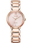 Citizen Women's Analogue Eco-Drive Watch with Stainless Steel Strap EM0922-81X