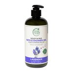 Petal Fresh Pure Soothing Lavender Bath & Shower Gel 475 ml | Moisturising Body Wash for Softer, Smoother Skin | No Sulphate, Color & Paraben | 100% Vegan & Cruelty Free -
