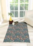 FABRIGAANZA Handmade Printed Dhurrie 3 x 5 Feet Persian Carpet Rug Runner and Carpets for Living Room/Drawing Room/Bedroom/Home (3x5 ft, Design 9)