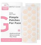 ZitSticka Pimple Patches for Face and Body, Hydrocolloid Acne Patches to Cover Zits & Blemishes, Spot Patches or Zit Spot Stickers, Body Blemish Patch (GOO GETTER 36 Pack)