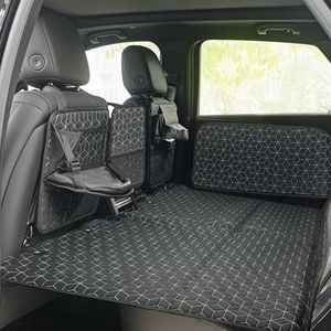 Wemily Non Inflatable Car Mattresss,Folding Truck Back Seat Bed,Rear Travel Bed with Storage Bag,Tissue Box,Isolation Net,Fruit Tray and Side Pad,Truck Bed Extender for SUV/Truck