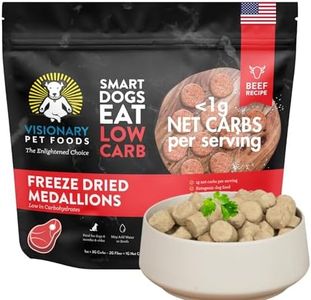 Visionary Pet Foods Beef Freeze Dried Real Meat Dog Treats, 310x Healthy Treats, Low Carb, Grain Free – Organic, Human Grade Food, Freeze Dried Dog Training Treats, Value Size 25oz