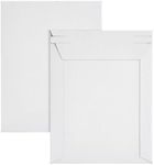 Juvale 500-Pack Rigid Mailers That Stay Flat 6x8 with Self Adhesive Seal, Bulk White Cardboard Envelopes Sleeves for Shipping Photo, Documents, Art Prints, Business, Office Supplies