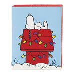 Graphique Snoopy Christmas Holiday Cards | Pack of 20 Blank Cards with Envelopes | Christmas Greetings | 4 Assorted Designs with Glitter Accents | Boxed Set | 4.25" x 5.875"