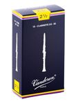 Vandoren Traditional Bb Clarinet Reeds, Box of 10 - Strength 2-1/2