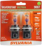 SYLVANIA - 9007 SilverStar Ultra - High Performance Halogen Headlight Bulb, High Beam, Low Beam and Fog Replacement Bulb, Brightest Downroad with Whiter Light, Tri-Band Technology (Contains 2 Bulbs)