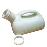 YUMSUM 3000ML Large Male Urinal Portable Mens Potty Pee Bottle Collector Travel Toilet (White)