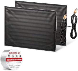 YeloDeer 120V RV Tank Heater Pad 12" x 18", with Lighted Plug (2 Pads)