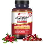 Triple Strength Cranberry 30,000mg Added with Vitamin C - 180 Vegan Tablets I UTI Support for Women I Easy to Swallow Tablets I Made in The UK by Prowise Healthcare