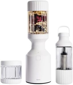 Beast Blender + Hydration System | Blend Smoothies and Shakes, Infuse Water, Kitchen Countertop Design, 1000W (Cloud White)