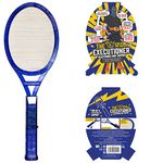 The Executioner Coloured Mosquito, Fly, Wasp, Bug, Insect Swatter/Killer and Bug Zapper Racket Single Layer for Most Efficient Zapping Indoor Outdoor Long Handle (Blue)