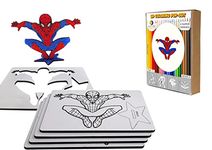 NEKBAL- 3D Coloring Pop-Out Book-8 for 3 to 9 Years Old Kids (Super Heroes)