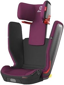Diono Monterey 5iST FixSafe High Back Booster Car Seat with Expandable Height and Width, Compact Fold to Full Size Booster, Foldable, Portable Booster for Go-Anywhere Travel, Purple Plum