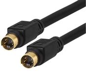 BRENDAZ S-Video SVideo (SVHS) Gold Plated Cable 4 pin for Home Theater, DSS receivers, VCRs, DVRs/PVRs, camcorders, DVD Players. (50-FEET)