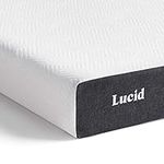 LUCID Memory Foam Mattress – Cooling Gel Infusion – 13 cm thin – Bamboo Charcoal Base – Breathable Cover – Firm – Single Bed (90 x 190 cm)