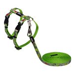 Rogz Catz Reflectocat Lead and Harness, Extra Small, Lime