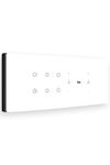 IOTICS Smart Wifi Board: 6 Light & 2 Fan Switches. Finger Touch, Remote, App Control. Voice via Google Home/Alexa. Home Automation Solution (White)