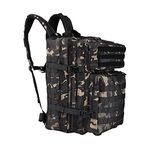 Oreunik Military Tactical backpack 45L Large Army backpack 3 Days Molle Backpack for Outdoor Camping,Fishing,Hunting,Travel…