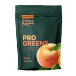 Pro Greens - Peach | Base Pro Nutrition | 300 grams - 30 servings | Vegan, Non-GMO, Gluten-Free, Soy-Free, Dairy-Free | Greens, Greens Powder, Greens Blend | Spirulina, Spinach, Alfalfa, Barley | Peach