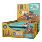 FULFIL Vitamin and Protein Bars (15 x 55 g Bars) — Chocolate Salted Caramel Flavour — 20 g High Protein, 9 Vitamins, Low Sugar