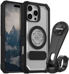 Rokform iPhone 16 Pro Max Crystal Case + Motorcycle Handlebar Phone Mount