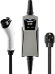 MUSTART Level 2 Portable EV Charger (240 Volt, 25ft Cable, 15/25/40 Amp Adjustable) Electric Vehicle Charger Plug-in EV Charging Station with Delay Function (NEMA 14-50P)