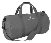 Medium Duffle Bag – Grey 32”x18” - 133.4L - Canvas Military and Army Cargo Style Duffel Tote for Men and Women– Gym, Hiking and Storage Shoulder Bag