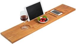 VaeFae Teak Bathtub Tray Table, Woo