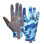 Seibertron S.P.S.G-4 UPF100+ Sun Protection Breathable Horse Riding Touchscreen Gloves with Reinforced Thumbs and Fingers for Men, Women, Boys, Girls Equestrian Horseback Gloves Adult Blue S