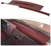 ECOTRIC Molded Dash Cover Compatible with 1992-1994 Blazer/1988-1994 GM Trucks Pickups C1500 C2500 C3500 K1500 2500 3500 Chevy Suburban Yukon Dashboard Dash Cap Garnet