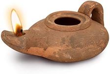 Herodian - Classic with Handle - Replica Ancient Clay Oil LAMP in Gift Bag & Certificate of Authenticity Hanukkah-Judaica/Christian Gift