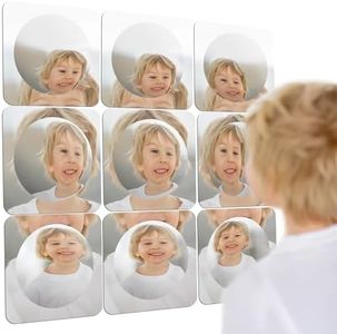 Special Supplies Sensory Bubble Wall Mirror - Interactive Acrylic Mirrors for Wall Decoration and Sensory Toys for Kids Classroom or Home -Sensory Room Decor -Visual, Tactile Stimulation (9 Pk)