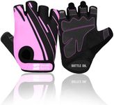 Stealth Sports Weight Lifting Gloves Half Finger Workout Gloves Men Women Anti-Slip Padded Palm Gym Gloves Exercise Gloves Cycling Fitness Weightlifting Strength Training(Pink,M)