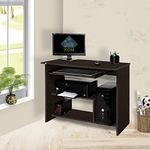 DELITE KOM melanza Engineered Wood Computer Desk (Straight, Finish Color - Flowery Wenge, Knock Down) (45.4x89.6x75)