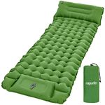 ropoda Extra Thickness 3.9'' Inflatable Sleeping Pad for Camping with Pillow, Built-in Foot Pump, 77''*27'' Sleeping Mat with Carry Bag, Ultralight & Compact Camping Mattress for Hiking, Camping Pad