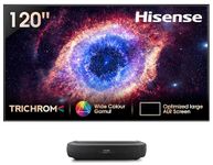 Hisense 305 cm (120 inches) Trichrom ALR Screen Series 4K Ultra HD Smart Laser TV 120L9HE (Black)