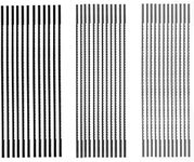 FOXBC 5 Inch Plain End Scroll Saw Blade Set, 36 Pack (28TPI, 12 TPI, 10TPI)