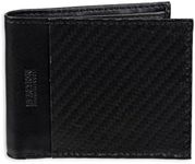 Kenneth Cole Reaction Men's Leather Bifold Wallet, Black, One Size